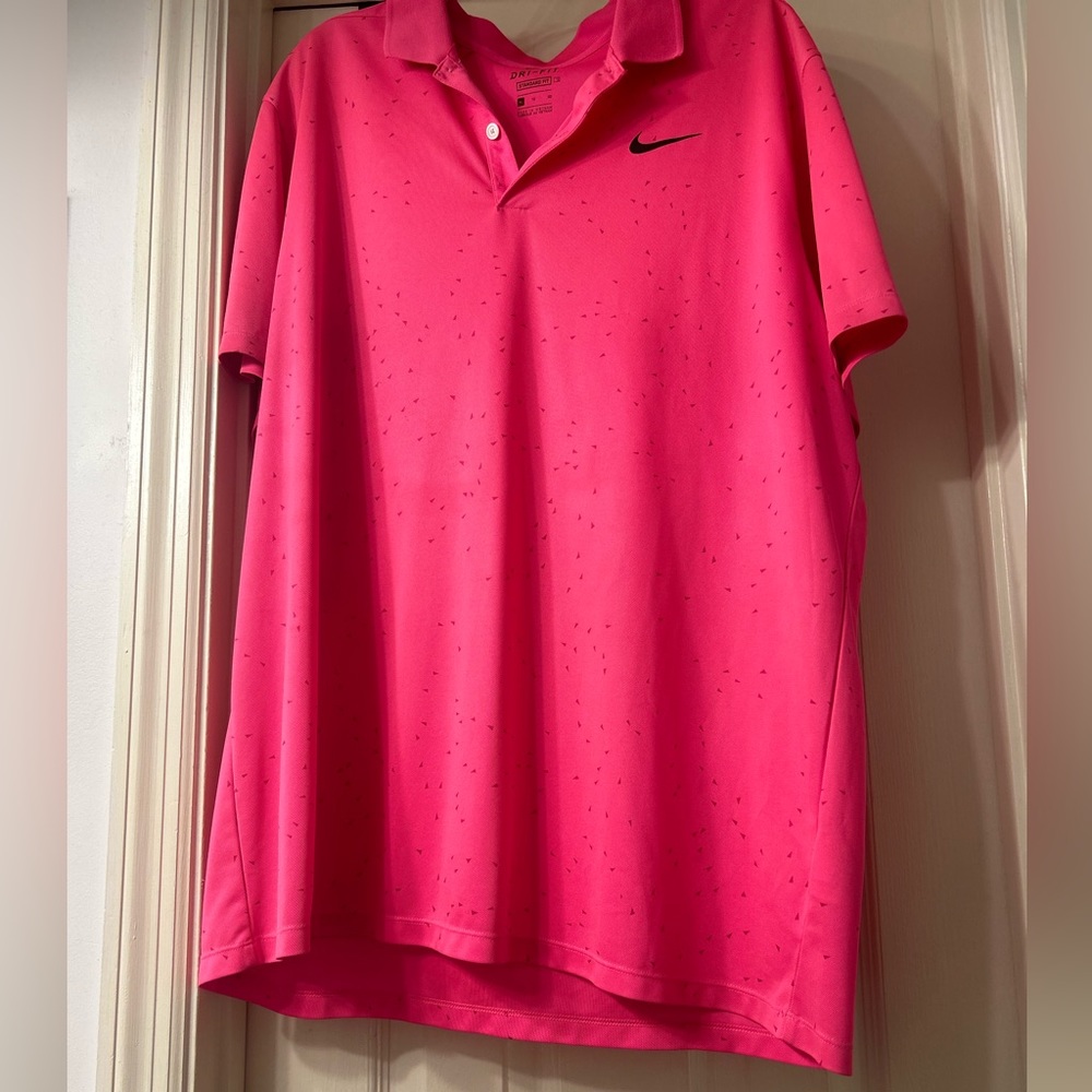 Nike Golf Polo Printed Hot Pink